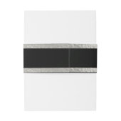 Herz & Band - Schwarz/Silber (Rückseitenbeispiel)