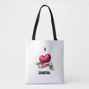 "Herz & Banner" personalisierte Tote-Tasche zum Au Tasche