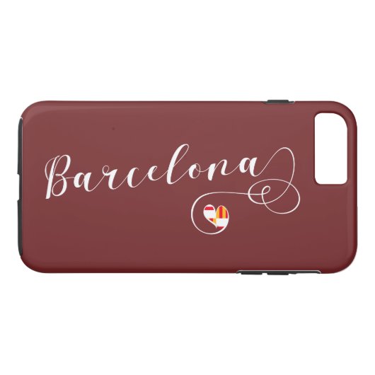 Herz Barcelona Handy Case, Katalonien Case-Mate iPhone Hülle (Rückseite (Horizontal))