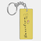 Herz Barcelona Keyring, Katelonien Schlüsselanhänger (Vorderseite links)