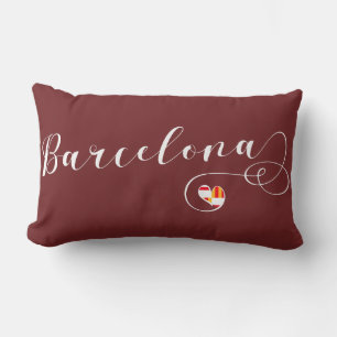 Herz Barcelona Pillow, Katalanisch Lendenkissen