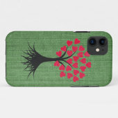 Herz-Baum auf grünem iPhone 5 Kasten Case-Mate iPhone Hülle (Rückseite (Horizontal))