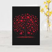 Herz Baum Der Herzen Liebe Valentin Valentinstag Karte (Gelbe Blume)