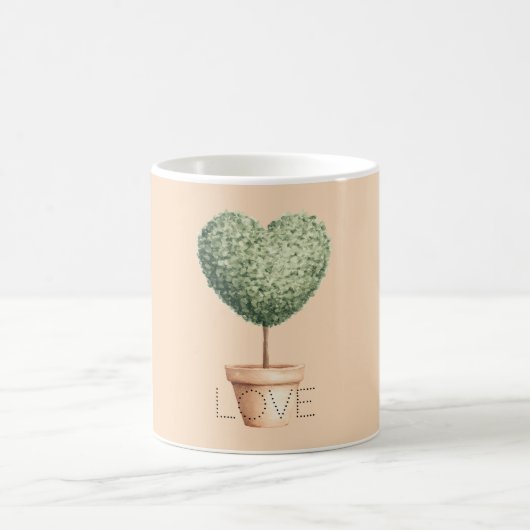 Herz Baum Liebe Kaffeetasse (Mittel)
