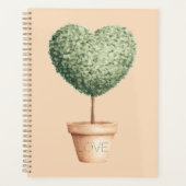 Herz Baum Liebe Planer (Vorderseite)