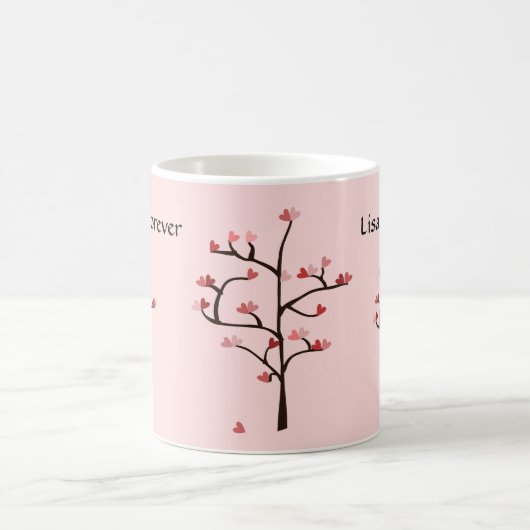Herz-Baum-Liebe-Tasse Kaffeetasse (Mittel)