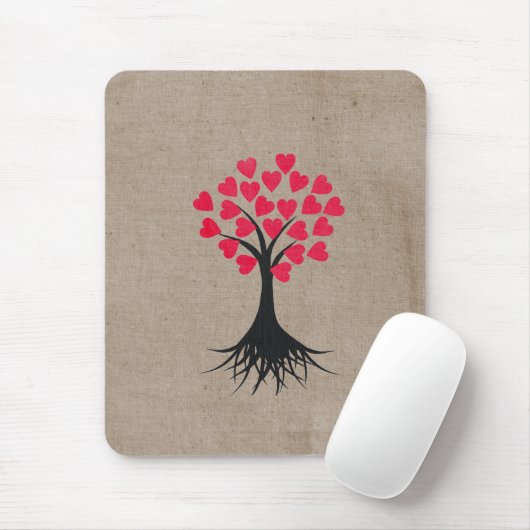Herz-Baum Mousepad (Mit Mouse)
