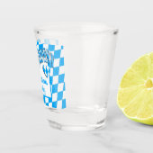 Herz Bayern Bayern Bayerische Flaggenfarben Oktobe Schnapsglas (Rechts)