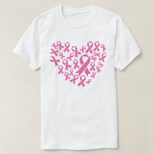 Herz - BCA Pink Ribbons T-Shirt (Design vorne)