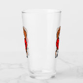 Herz-Beagle-Mama Glas (Links)