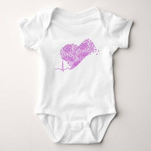 Herz_Beat Baby Strampler (Vorderseite)