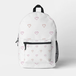 Herz Bedruckter Rucksack