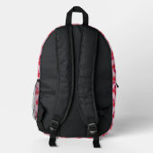 Herz Bedruckter Rucksack (Rückseite)