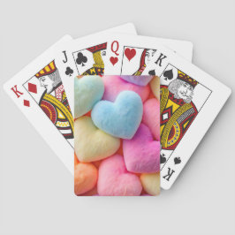 Herz beim Spielen von Karten Spielkarten