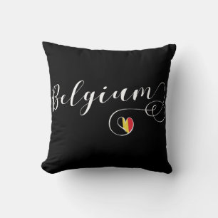 Herz Belgien Pillow, belgische Flagge Kissen