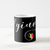 Herz-Belgien-Tasse, belgische Flagge Kaffeetasse (Mittel)