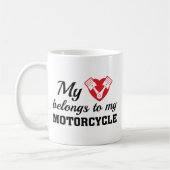 Herz Belongs Motorrad Kaffeetasse (Links)