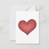 Herz Bestie Pocket Hug Token, denken Sie an Sie Mitteilungskarte (Rückseite)