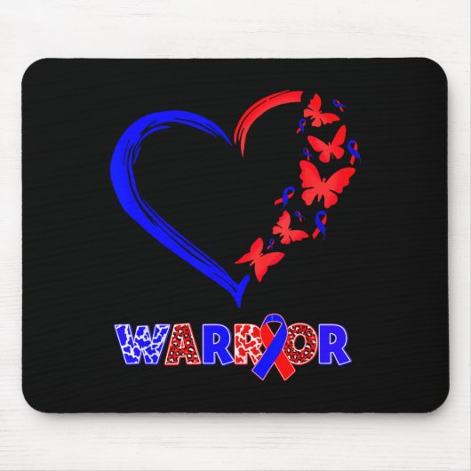 Herz-Bewusstsein Chd-Bewusstsein Krieger im Februa Mousepad (Vorne)