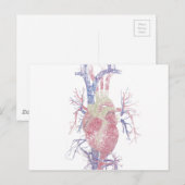 Herz (Biro) Postkarte (Vorne/Hinten)