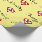 Herz Birthday Geschenkpapier (Ecke)