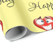 Herz Birthday Geschenkpapier (Rolleneckpunkt)