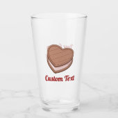 Herz-Biscuit-Glas Glas (Vorderseite)