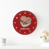 Herz Biscuit Große Uhr (Zuhause)