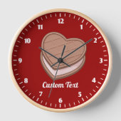 Herz Biscuit Große Uhr (Vorderseite)