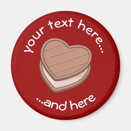 Herz Biscuit Magnet (Vorne)