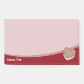 Herz Biscuit Postit Hinweise Post-it Klebezettel (Vorderseite)