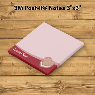 Herz Biscuit Postit Hinweise Post-it Klebezettel