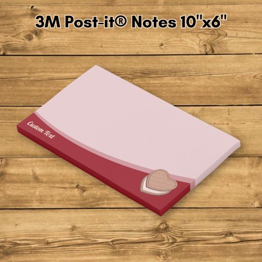 Herz Biscuit Postit Hinweise Post-it Klebezettel
