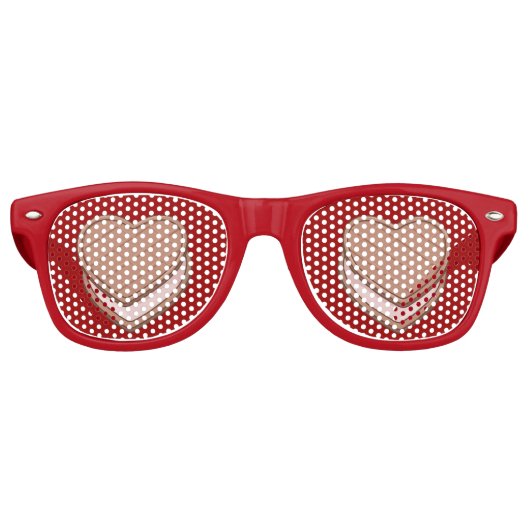 Herz Biscuit Retro Sonnenbrille (Vorderseite)