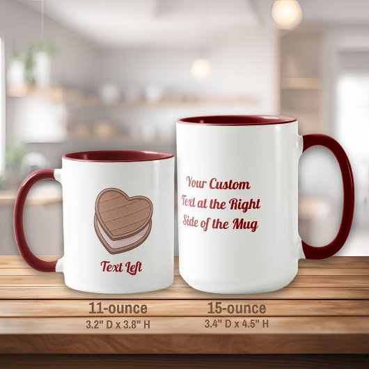 Herz Biscuit Tasse
