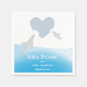 Herz-Bisse und Babyparty-Papierserviette der Serviette