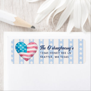 Herz & blaue Streifen & Sterne Jungen Baby Shower