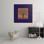 Herz-Blossom Bäume Kunst, Dichtung und Musik Poster