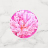 Herz & Blume auf Rose Goldhochzeit Konfetti (Klein Vorderseite)