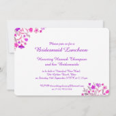 Herz Blume Bouquet Art Bridal Brunch Einladung (Rückseite)