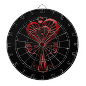 Herz-Blume Dartscheibe (vorne)