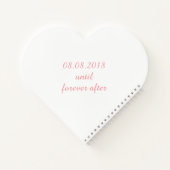 Herz & Blume - Hochzeitsgast-Notebook Notizbuch (Rückseite)