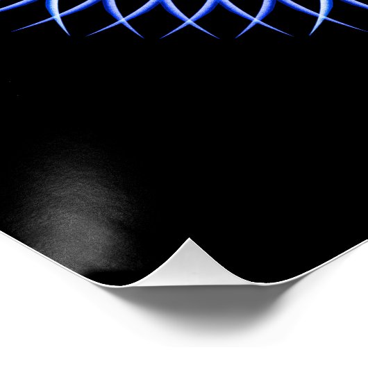 Herz Blume Mandala Poster (Ecke)