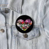 Herz-Blumen Button (Beispiel)