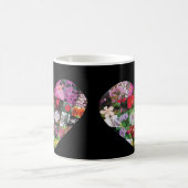 Herz-Blumen Kaffeetasse (Mittel)