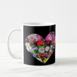 Herz-Blumen Kaffeetasse