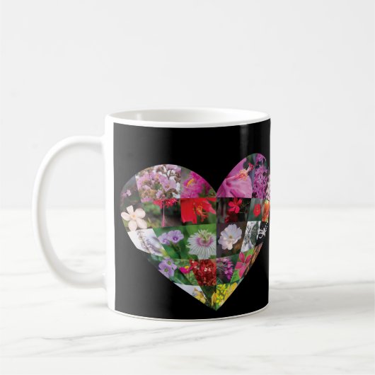 Herz-Blumen Kaffeetasse (Links)