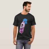 Herz-Blumen-Muster. T-Shirt (Vorne ganz)