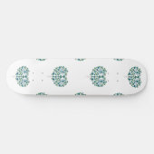 Herz-Blumenmuster Skateboard (Horizontal)