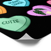 Herz Bonbon Valentinstag Pflanze Gärtner Gärtner Poster (Ecke)